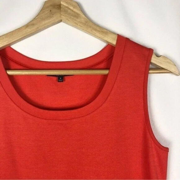 Lafayette 148 Tangerine Orange Scoop Neck Tank Top S - Picture 3 of 3